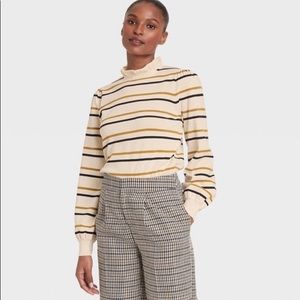 High Neck Pullover Sweater